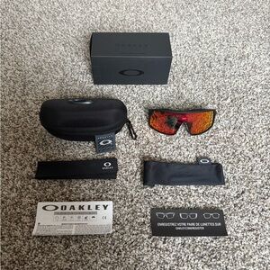 Oakley Sutros with Matte Black Frame and Trail Torch Lenses